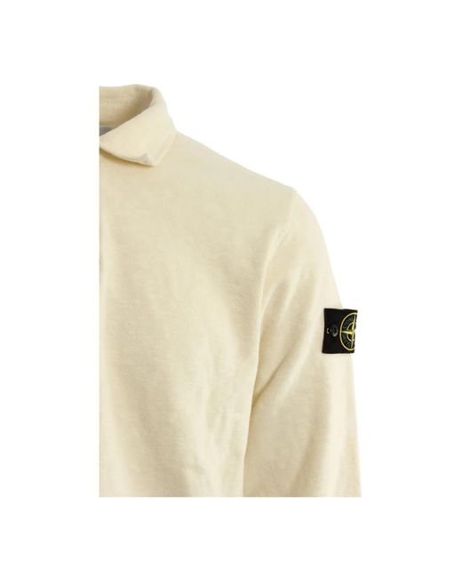 Stone Island Natural Polo Shirts for men