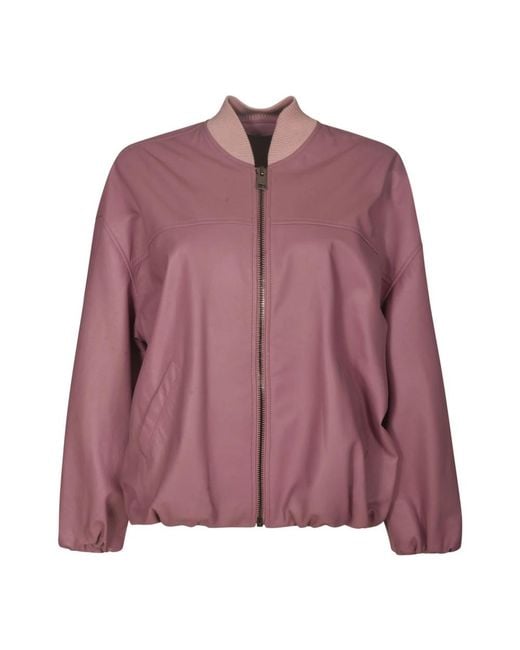 Simonetta Ravizza Purple Bomber Jackets