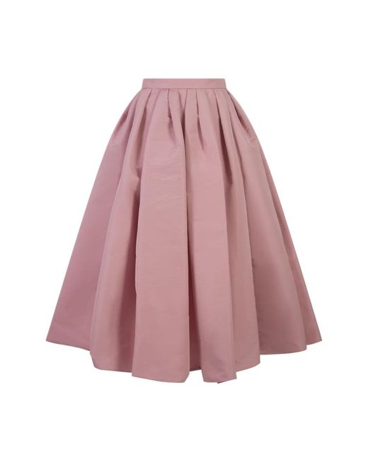 Alexander McQueen Pink Midi Skirts