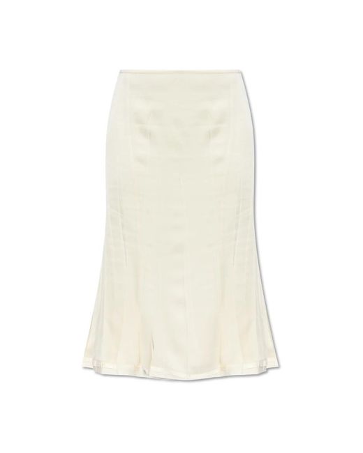 Jil Sander Midi Skirts in het White
