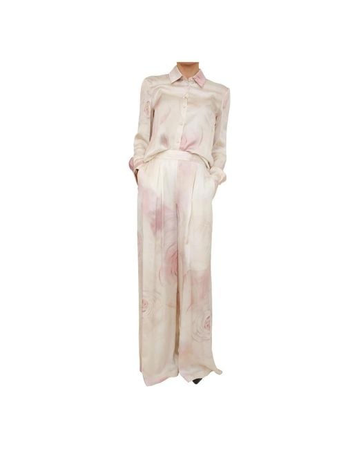 Blugirl Blumarine Natural Wide Trousers