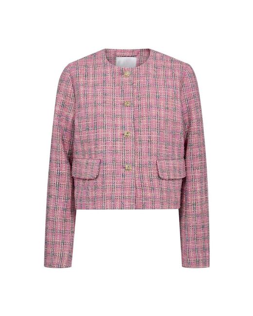 co'couture Purple Tweed Jackets