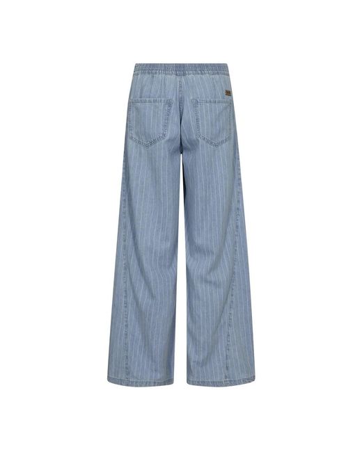 Mos Mosh Blue Wide Trousers