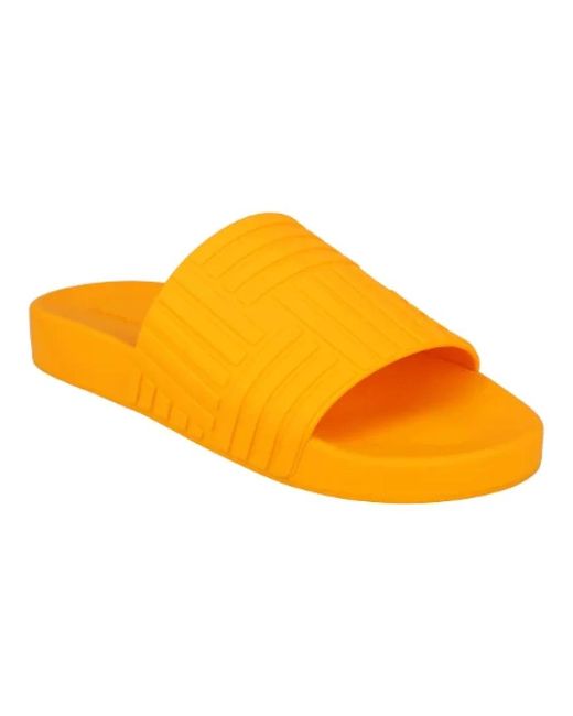 Bottega Veneta Yellow Sliders