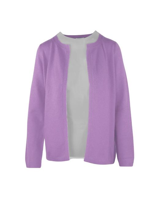 Lussuoso maglione in cashmere a maniche lunghe di Malo in Purple