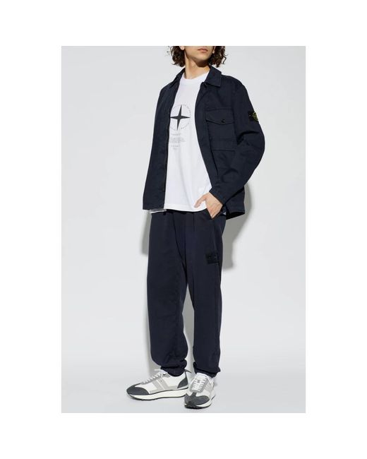 Light Jackets Stone Island de hombre de color Blue