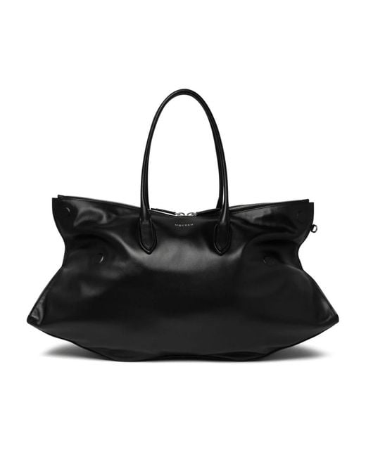 McQueen Black Maxi Manta Bag