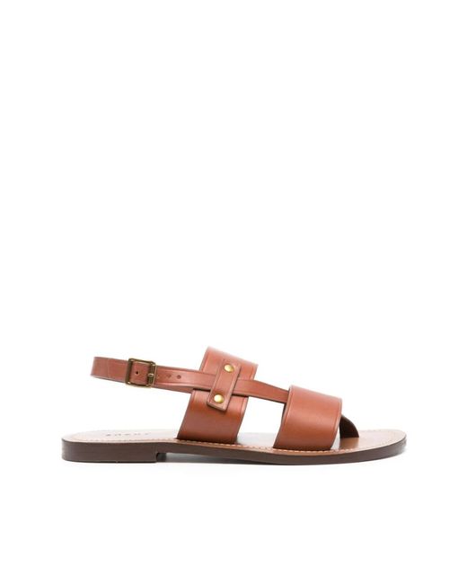 Soeur Flat Sandals in het Brown