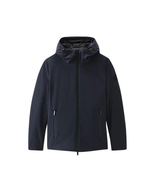 Woolrich Blue Zip-Throughs for men