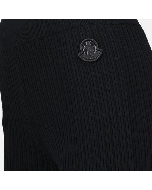 Trousers > wide trousers Moncler en coloris Black