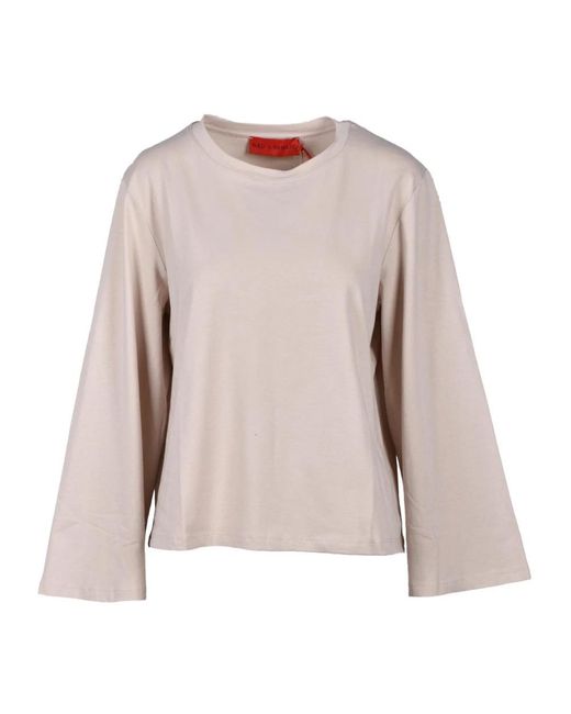 Wild Cashmere Brown Long Sleeve Tops
