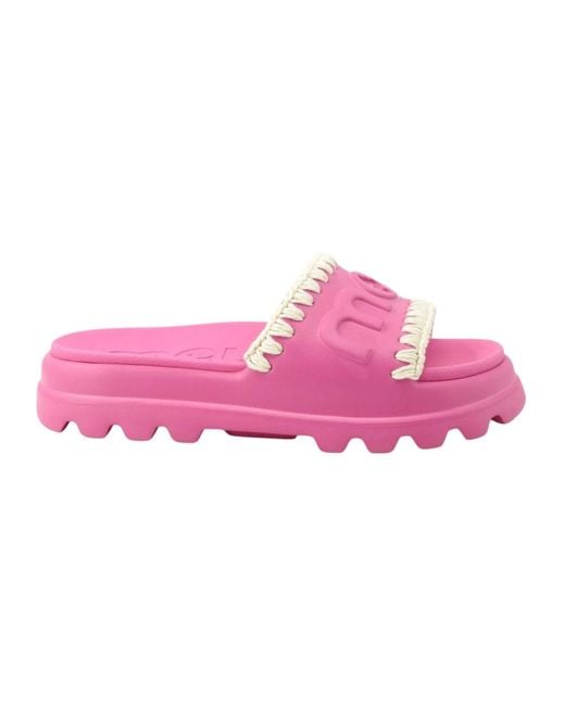 Mou Pink Sliders