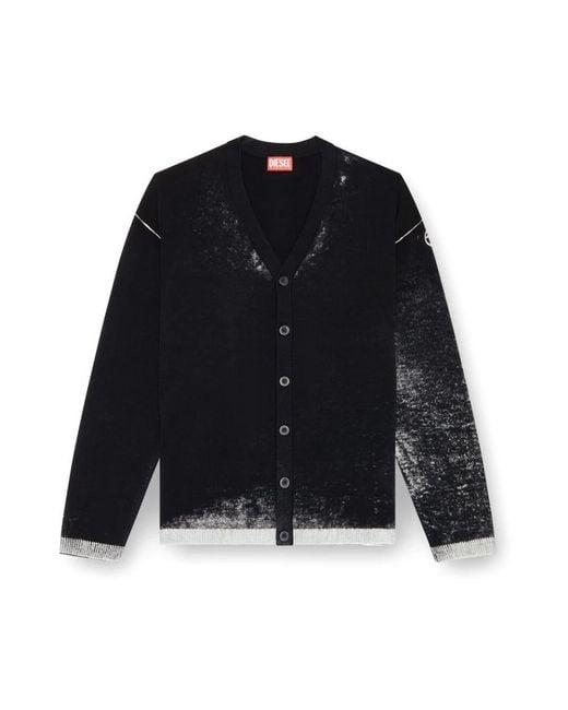 Cardigans di DIESEL in Black da Uomo