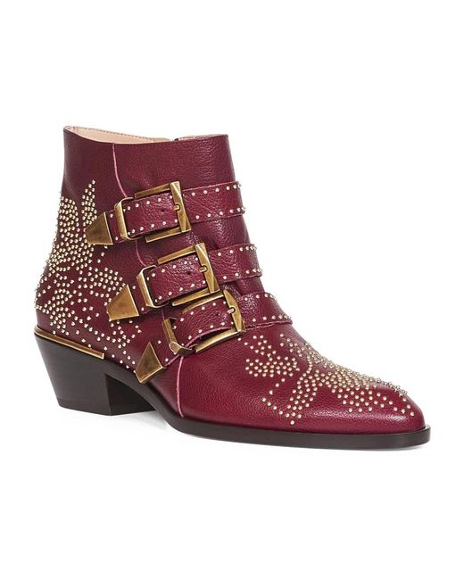 Chloé Purple Cowboy Boots