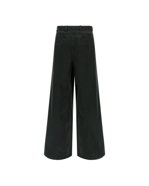 Dries Van Noten Black Wide Jeans