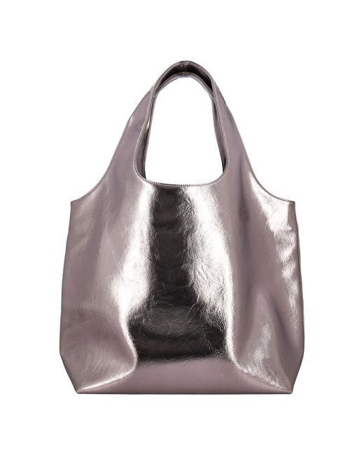 A.P.C. Purple Tasche Mit Metalleffekt Und Großen Griffen