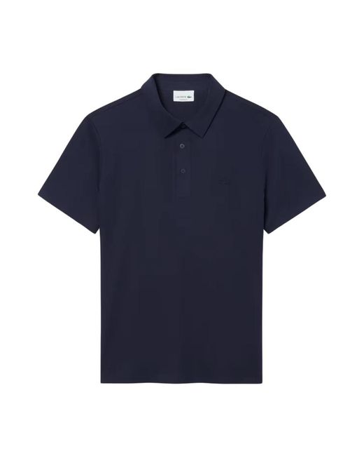 Lacoste Ademend Interlock Poloshirt in het Blue voor heren
