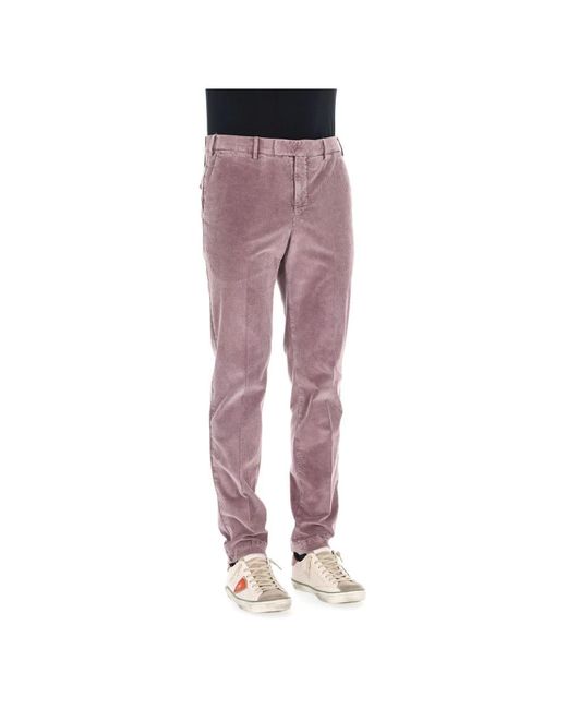 PT Torino Purple Slim-Fit Trousers for men