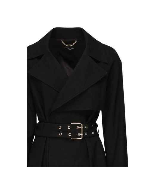 Guess Black Kurzer Trenchcoat Von Marciano
