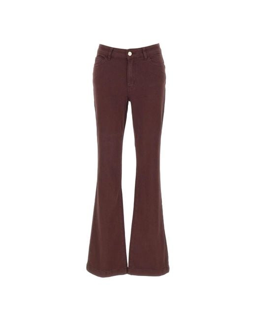 Elena Miro Purple Flare Jeans