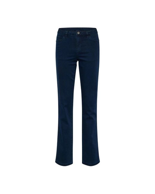 Boot-Cut Jeans Kaffe de color Blue