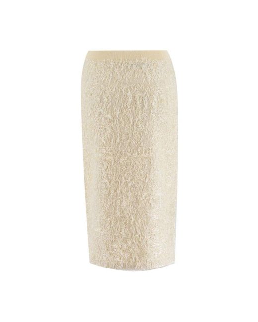 Midi Skirts di Fabiana Filippi in Natural
