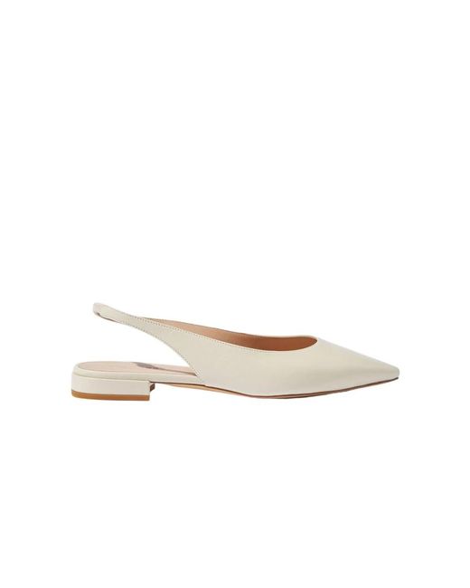 Scarosso White Ballerina Shoes
