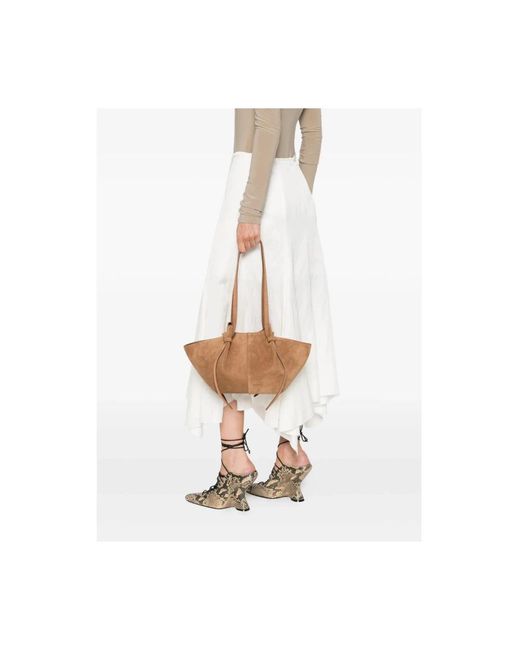Yuzefi Brown Shoulder Bags
