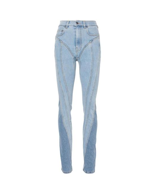 Jeans > skinny jeans Mugler en coloris Blue