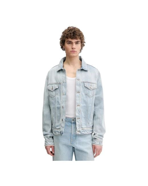 Denim Jackets MSGM pour homme en coloris Blue