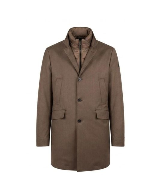 DUNO Jassen ,Bruin ,Polyester Parma Jas in het Brown voor heren