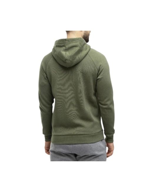Under Armour Hoodies & Sweatvesten ,Groen ,Katoen Rival Fleece Full-Zip Hoodie in het Green voor heren