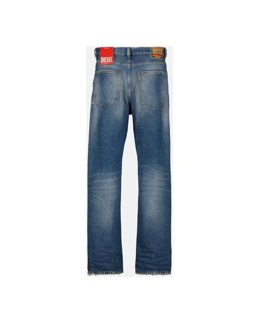 DIESEL Blue Straight Fit Jeans for men