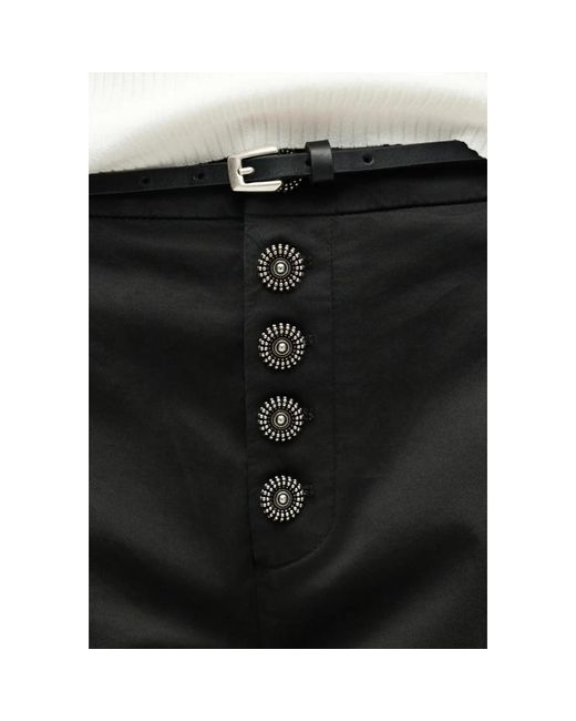 Dondup Black Cropped Trousers