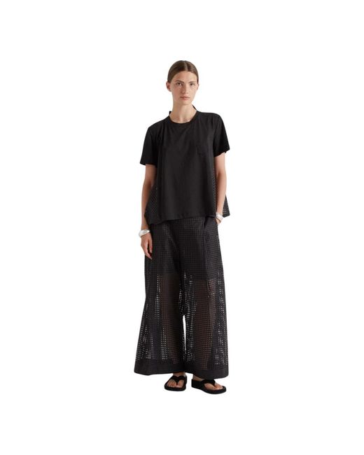 MEIMEIJ Black Wide Trousers