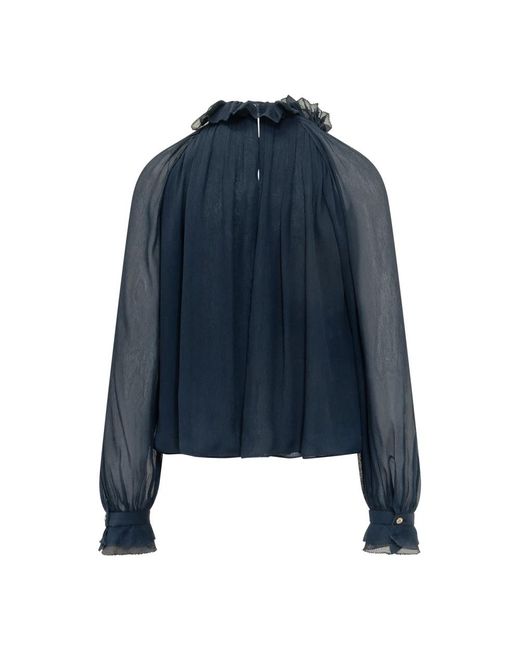 Alberta Ferretti Blue Blouses