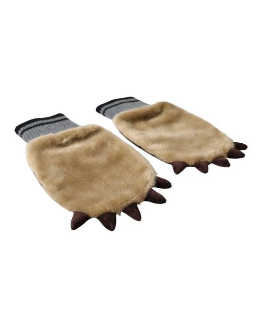 Gloves di Dolce & Gabbana in Metallic