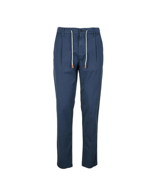 Slim-Fit Trousers di Eleventy in Blue da Uomo