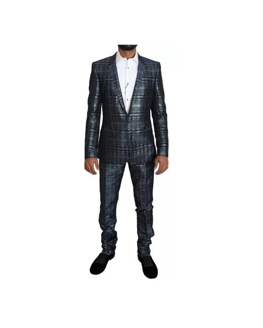 Dolce & Gabbana Black Single Breasted Suits for men