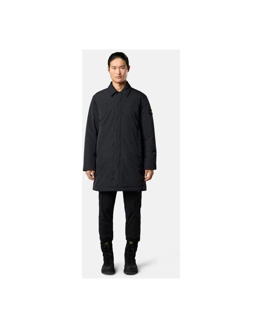 Stone Island Single-Breasted Coats in het Blue voor heren