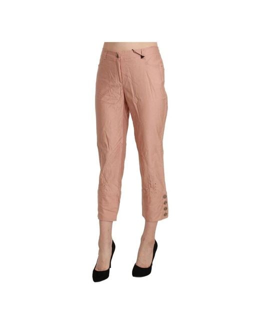 Cropped Trousers Ermanno Scervino de color Pink