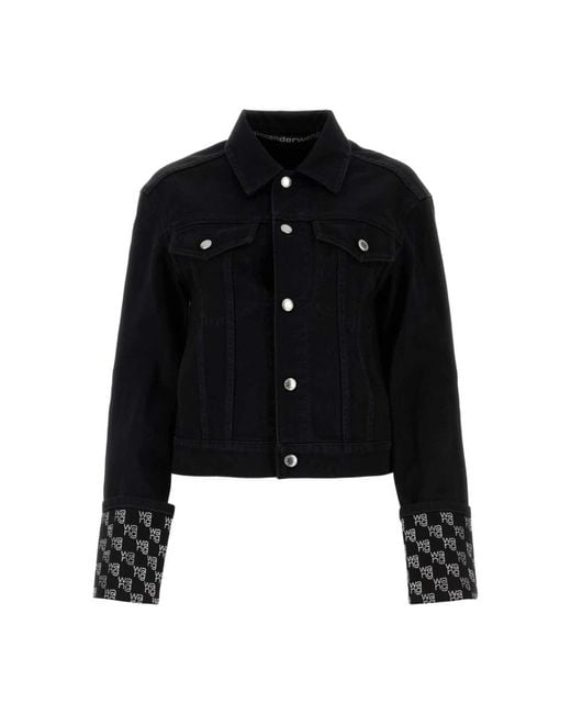 Alexander Wang Denim Jackets in het Black