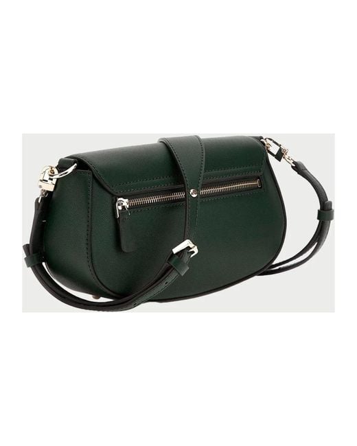 Guess Green Grüne Crossbody-Tasche Mit Klappenverschluss