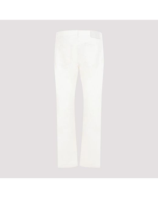 Etro White Straight Leg Jeans for men