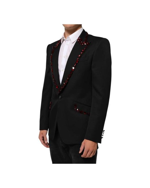 Dolce & Gabbana Black Blazers for men