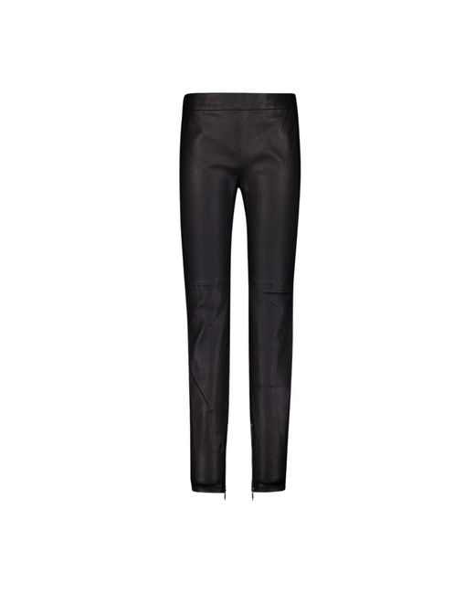 Givenchy Black Leather Trousers