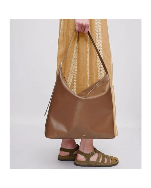 A.P.C. Brown Shoulder Bags