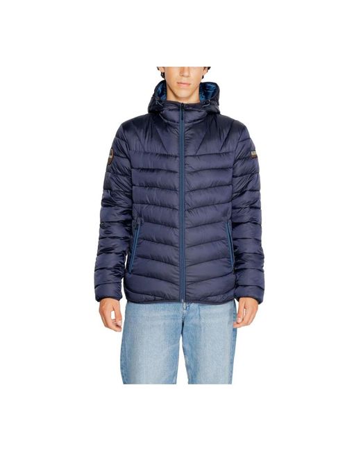 Napapijri Blue Winter Jackets for men