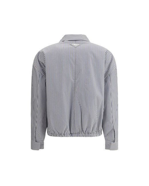 Light Jackets Prada de color Gray