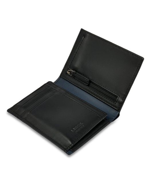 Lancel Accessoires ,Veelkleurig ,Leer Compagnon Portefeuille Leon in het Blue voor heren